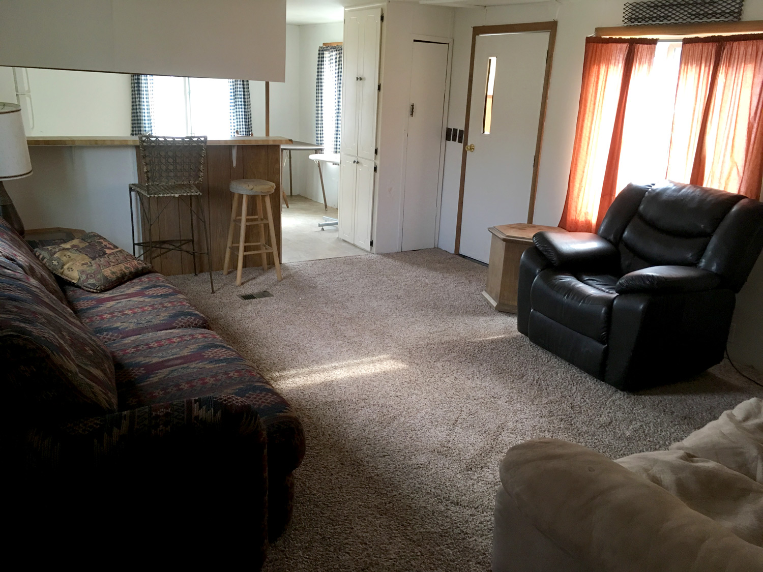 trailer home living room